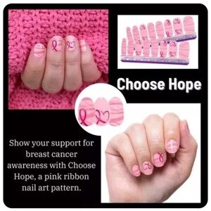 Color Street Choose Hope Nail Polish Strips . New in package.